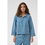 Ayna ShirtJacket White/Blue Stripe
