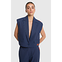 Striped Waistcoat Navy