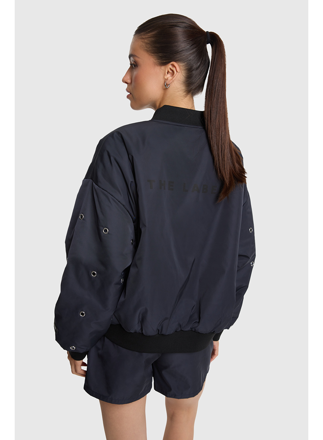 Eyelet Bomber Navy