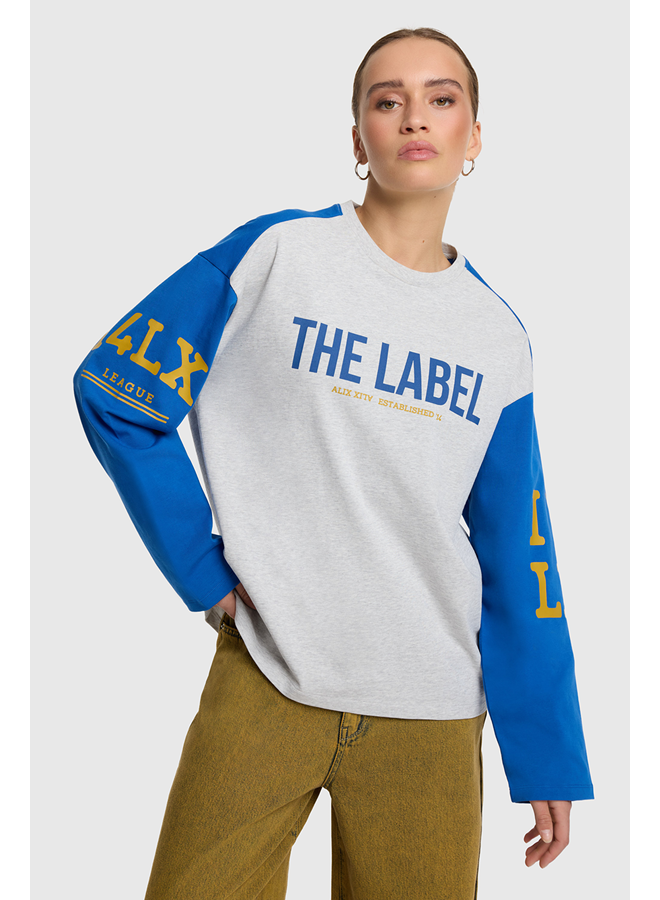 Mix Longsleeve T-shirt Light Grey Melange