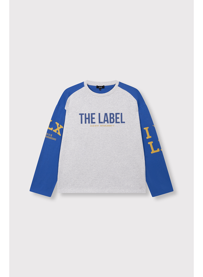 Mix Longsleeve T-shirt Light Grey Melange