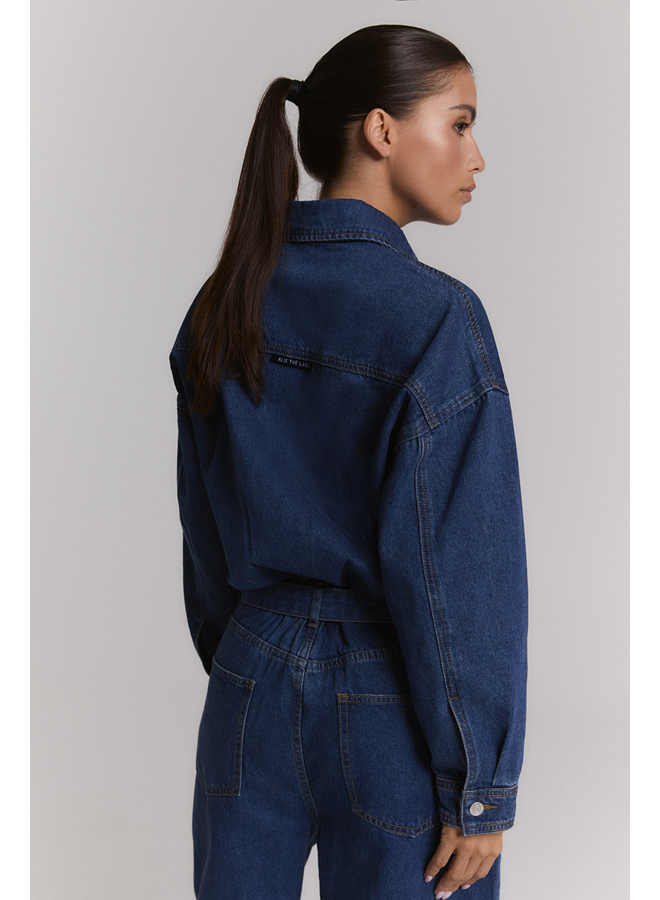 Denim Jumpsuit Mid Denim Blue