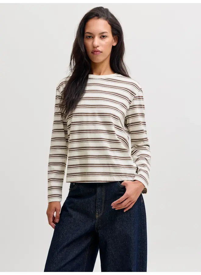 Sophia Stripe Tee Carafe/Vanille