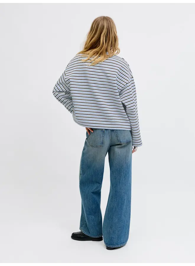 Ea Sophia Boxy Stripe Skyway