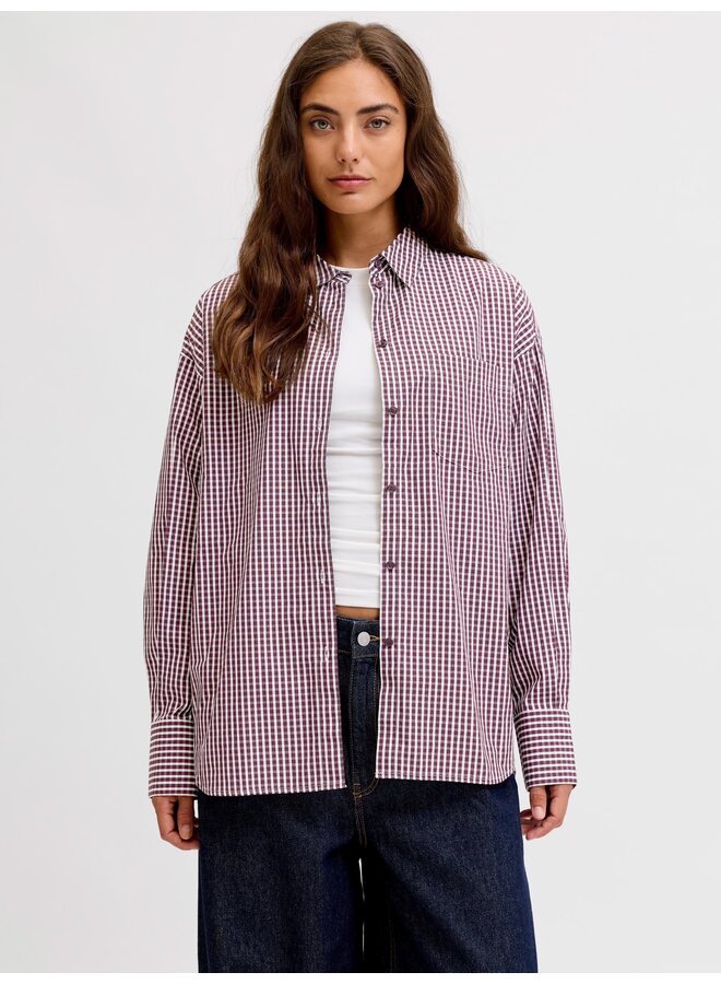 Jamie Relaxed Poplin Shirt Winetasting