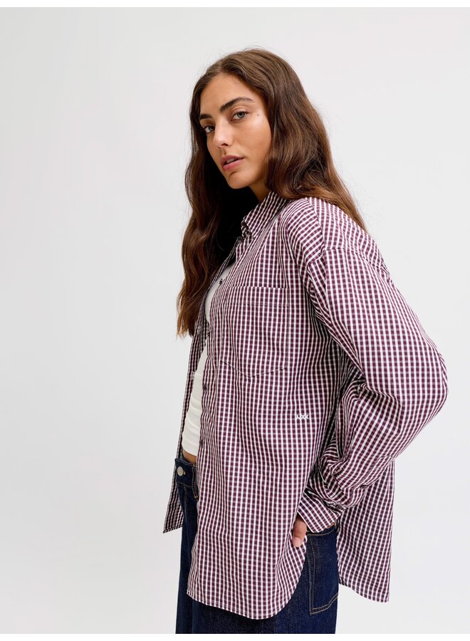Jamie Relaxed Poplin Shirt Winetasting