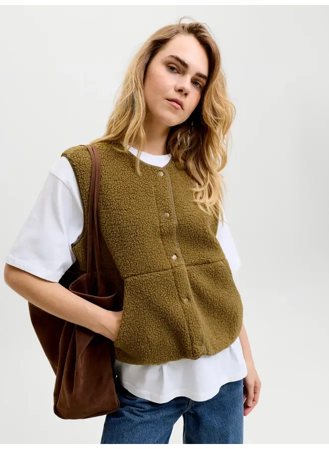 Vera Teddy Vest Nutria