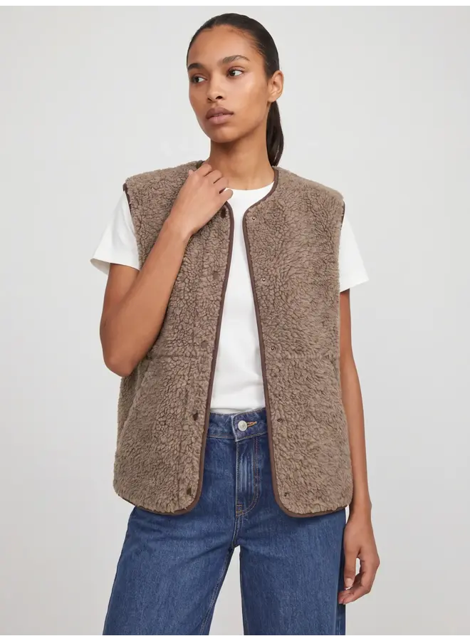Vera Teddy Vest Bungee Melange