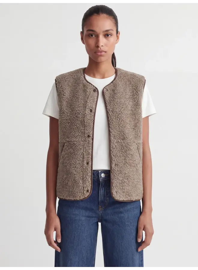 Vera Teddy Vest Bungee Melange