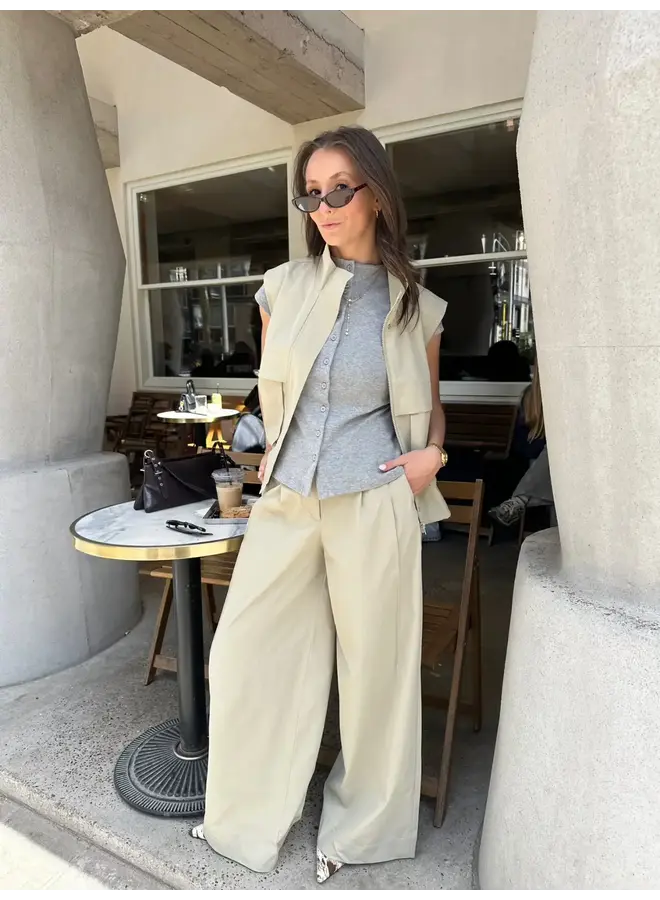 Ada Olive Wide Pants