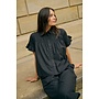 Verdina Flouncce Shirt Black Deep