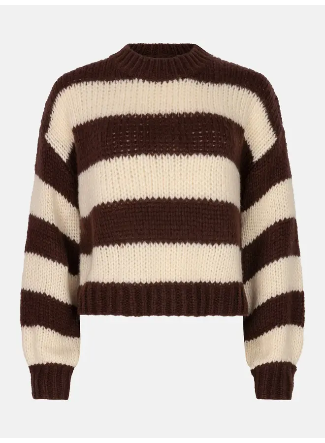 Brianna Knitted Sweater Dark Brown