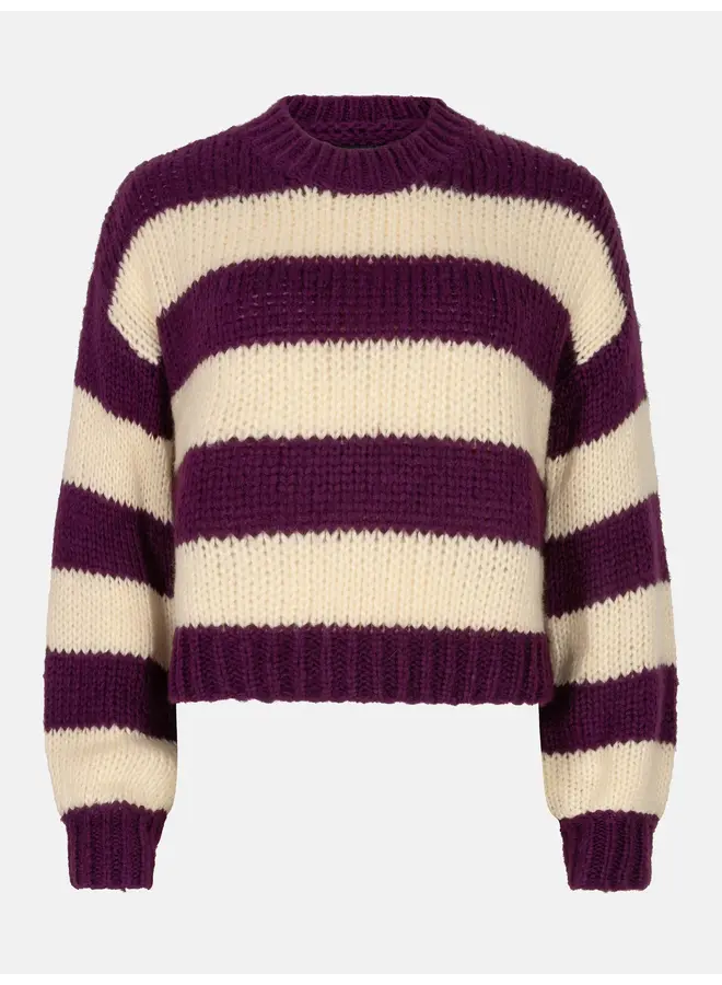 Brianna Knitted Sweater Plum