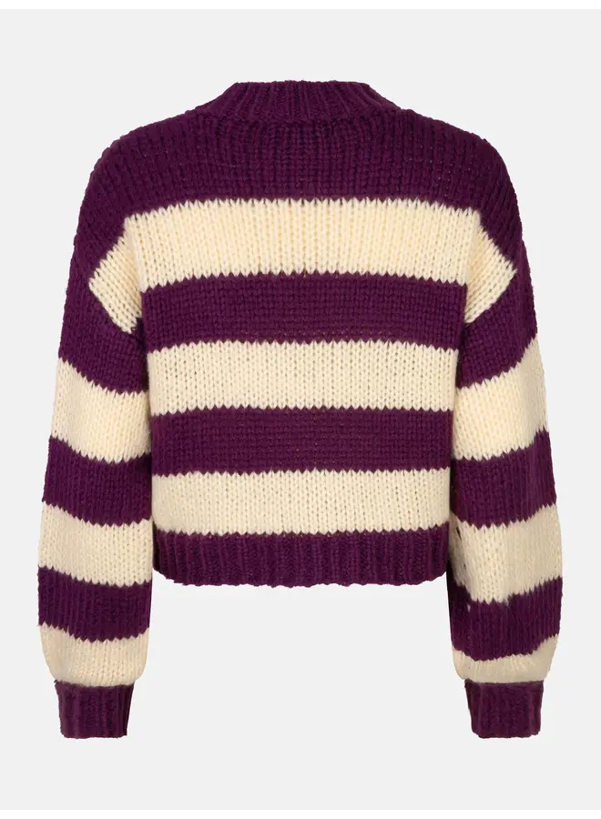 Brianna Knitted Sweater Plum