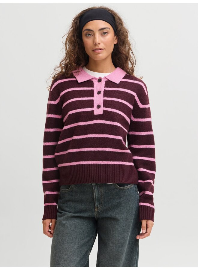 Rugby Polo Knit Orchid Smoke