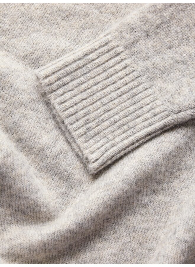 Elba Crew Neck Knit Light Grey