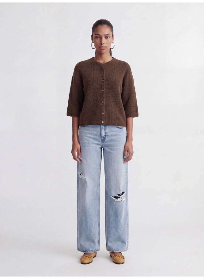 Evi Cardigan Knit Demitasse