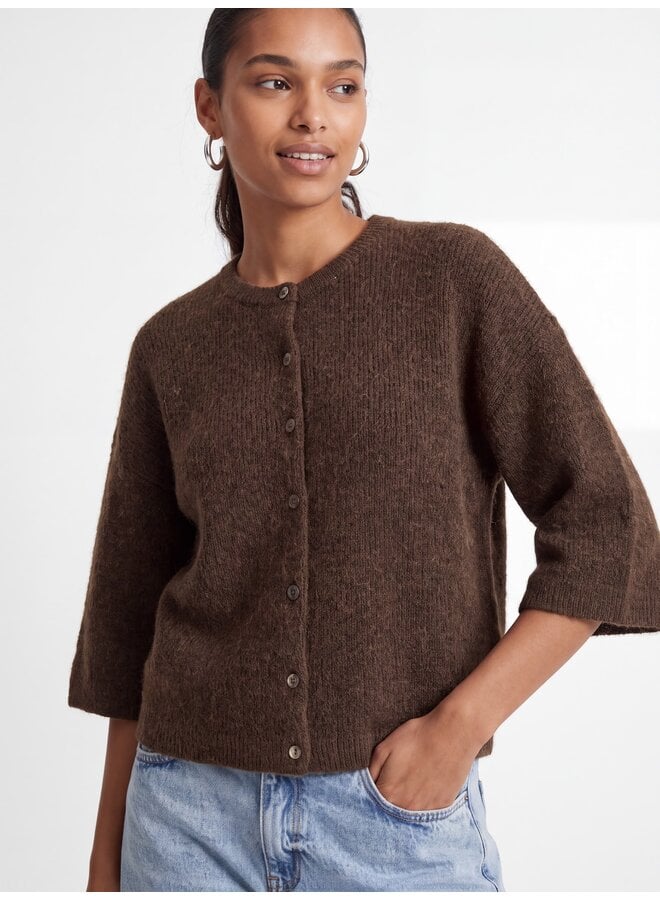 Evi Cardigan Knit Demitasse