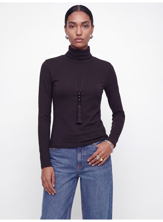 Star High Neck Black