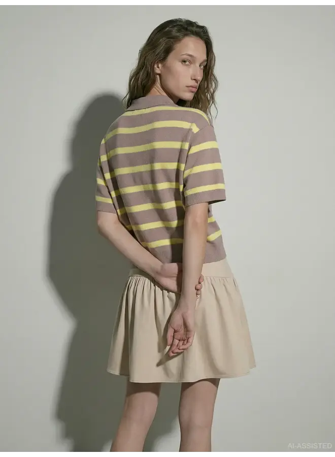 Kallie Boxy Polo Moon Rock