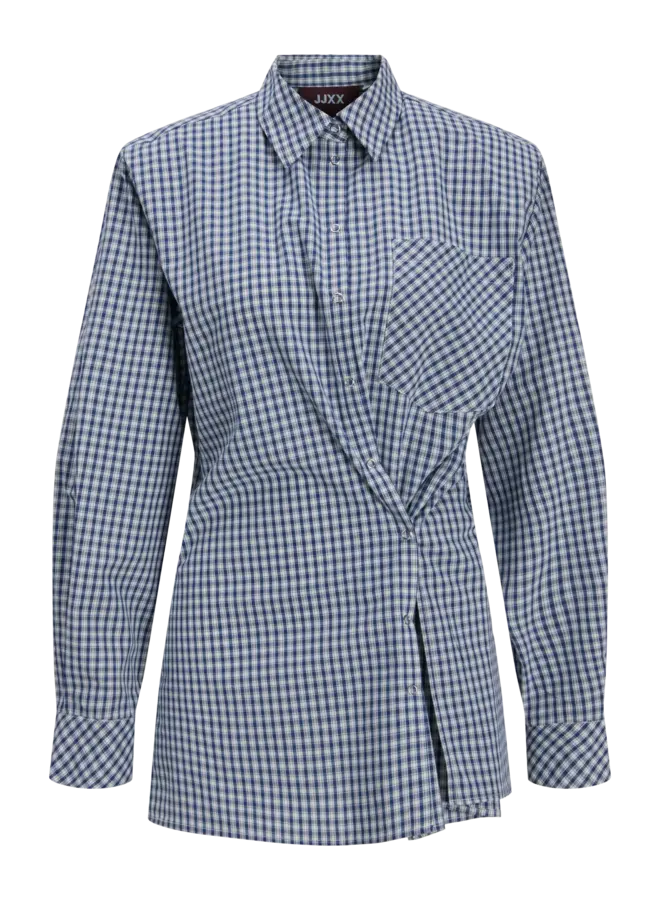 Zallie Button Shoulderpad Shirt Surf The Web