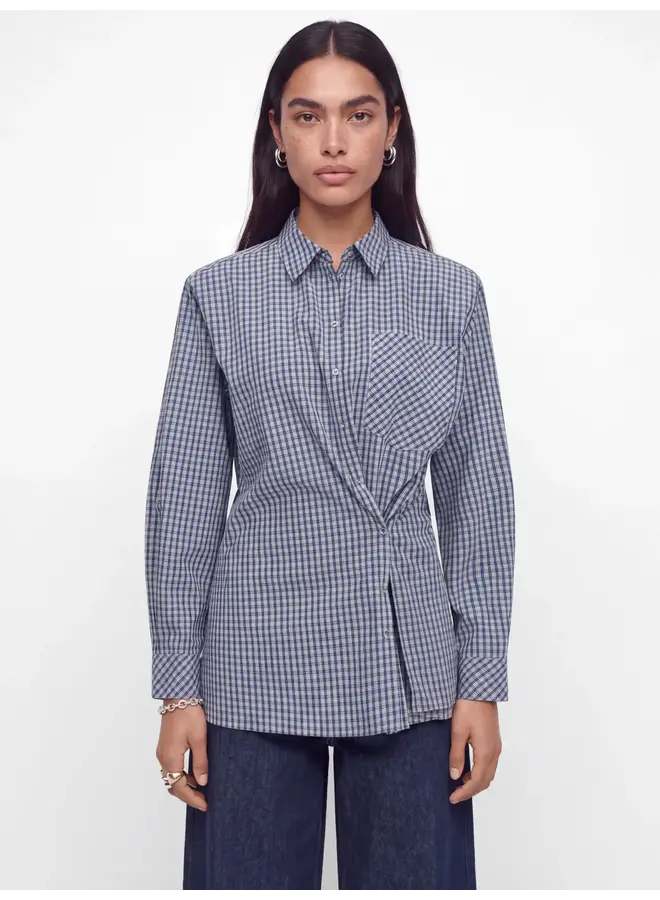Zallie Button Shoulderpad Shirt Surf The Web