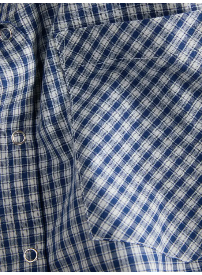 Zallie Button Shoulderpad Shirt Surf The Web