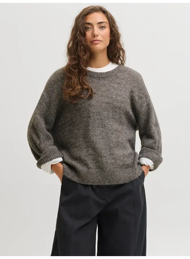 Lou Crew Knit Driftwood