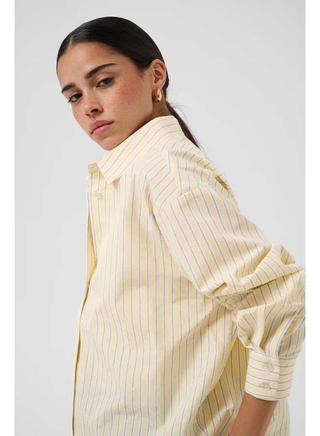 Aster Shirt Sunlight Chalk Black Stripe