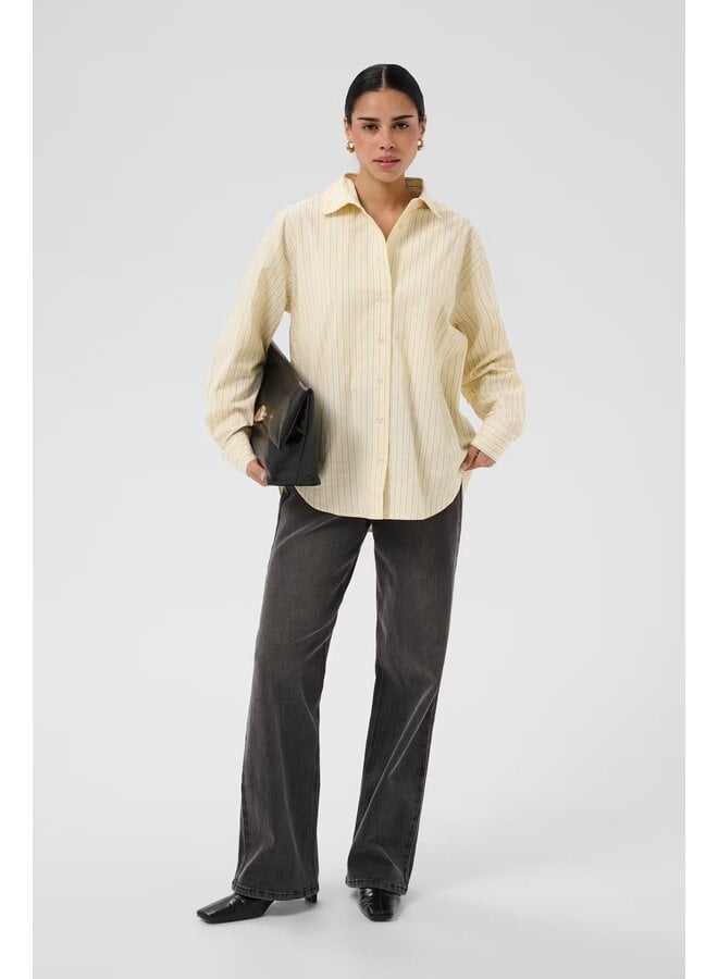 Aster Shirt Sunlight Chalk Black Stripe