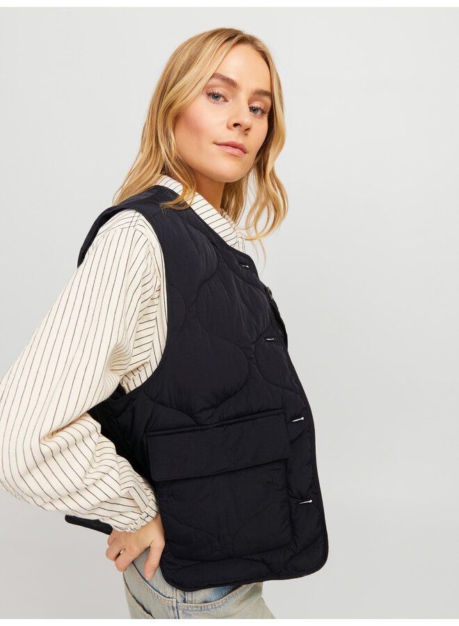 Hope Quilted Vest Black