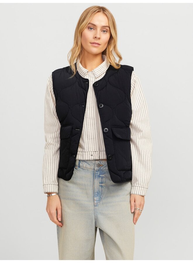 Hope Quilted Vest Black