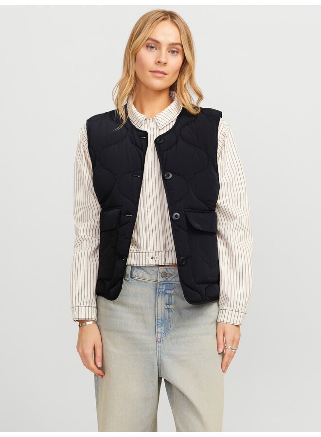 Hope Quilted Vest Black