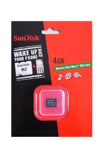  Sandisk Memory Stick Micro M2 de 4 GB 
