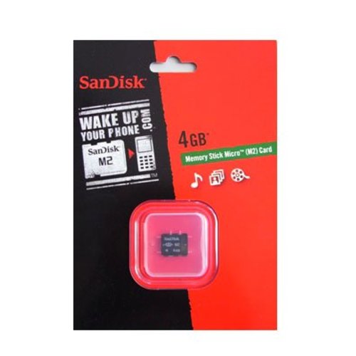  Sandisk Memory Stick Micro M2 de 4 GB 