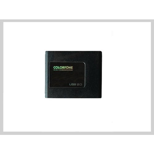  Colorfone Lector de tarjetas USB Luxury Black 