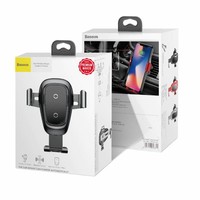 Wireless Charger Gravity Car Mount Black