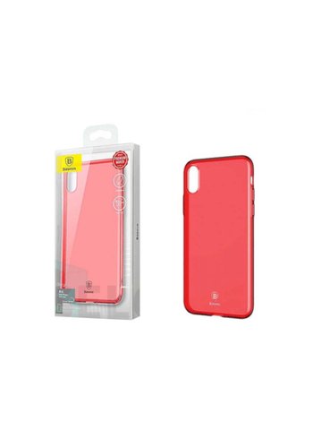  Baseus Carcasa Ultra Delgada de TPU para iPhone X / Xs Tr. Rosado 