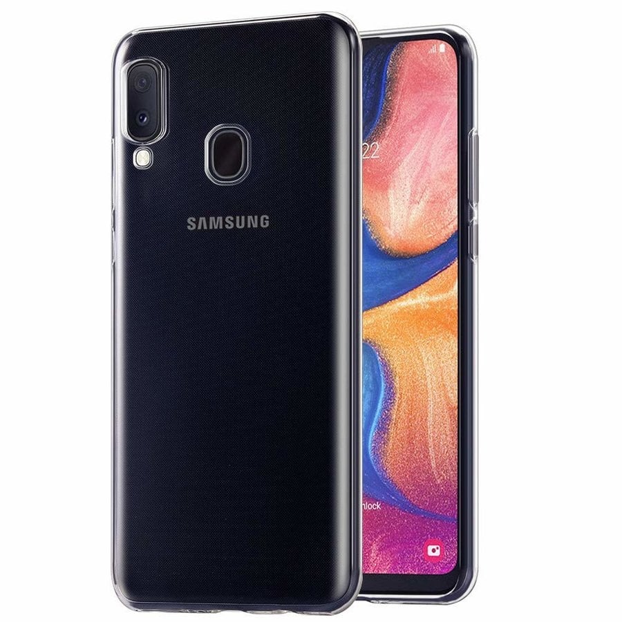 Hoesje Coolskin3T voor Samsung A20E Transparant Wit