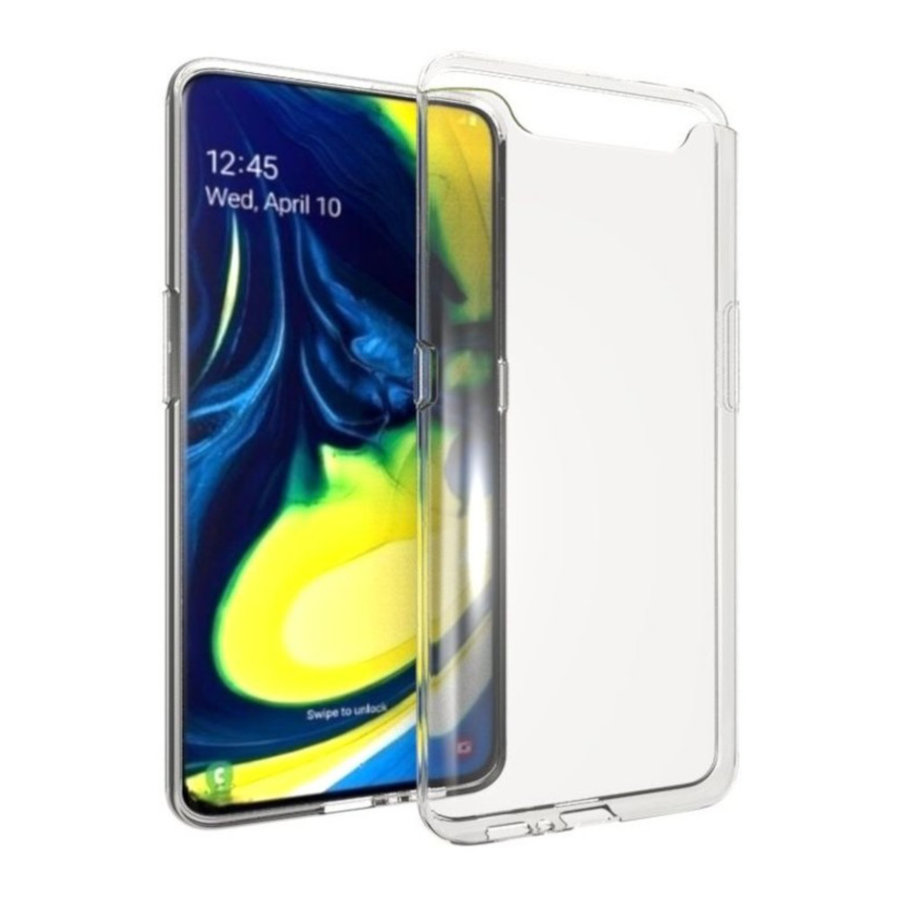 Coque Coolskin3T pour Samsung A80 / A90 Transparent Blanc