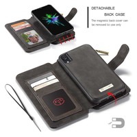 2 in 1 Zipper Wallet for iPhone 11 Pro Max Black