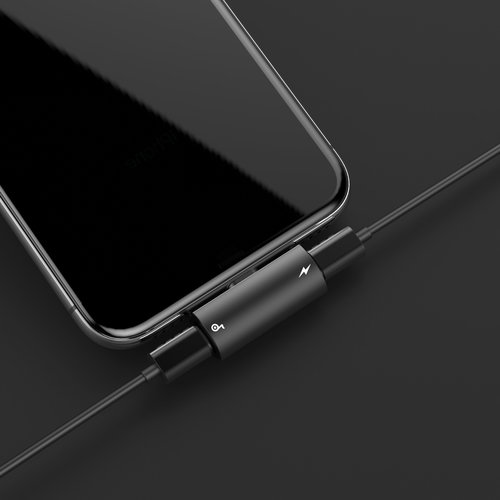  Baseus Adattatore jack per cuffie per iPhone 2x1 
