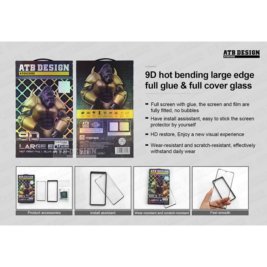 9D ARC gehärtetes Glas Samsung Note 10 Plus