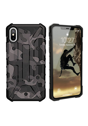  Colorfone Shockproof Army iPhone Xs Max Zwart 