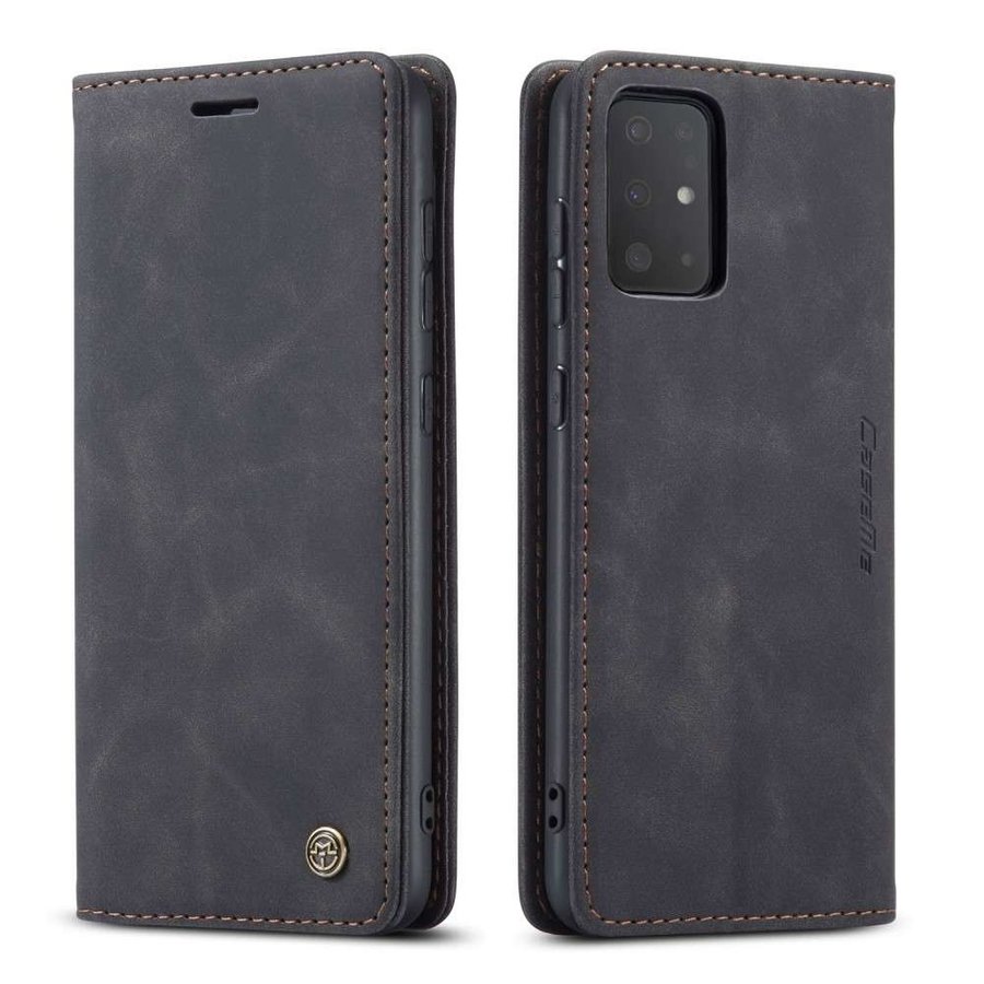 Portefeuille Rétro Slim pour Samsung S20 Ultra Noir