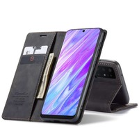 Portefeuille Rétro Slim pour Samsung S20 Ultra Noir