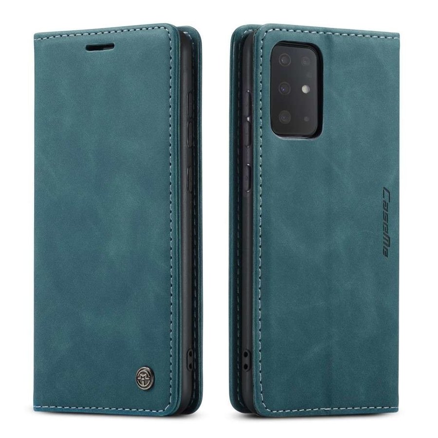 Retro Wallet Slim voor Samsung S20 Ultra Blauw