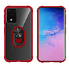 Colorfone Anello BackCover per Samsung S20 Plus Rosso Trasparente