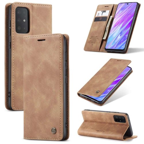  CaseMe Retro Wallet Slim voor S20 Plus L.Bruin 