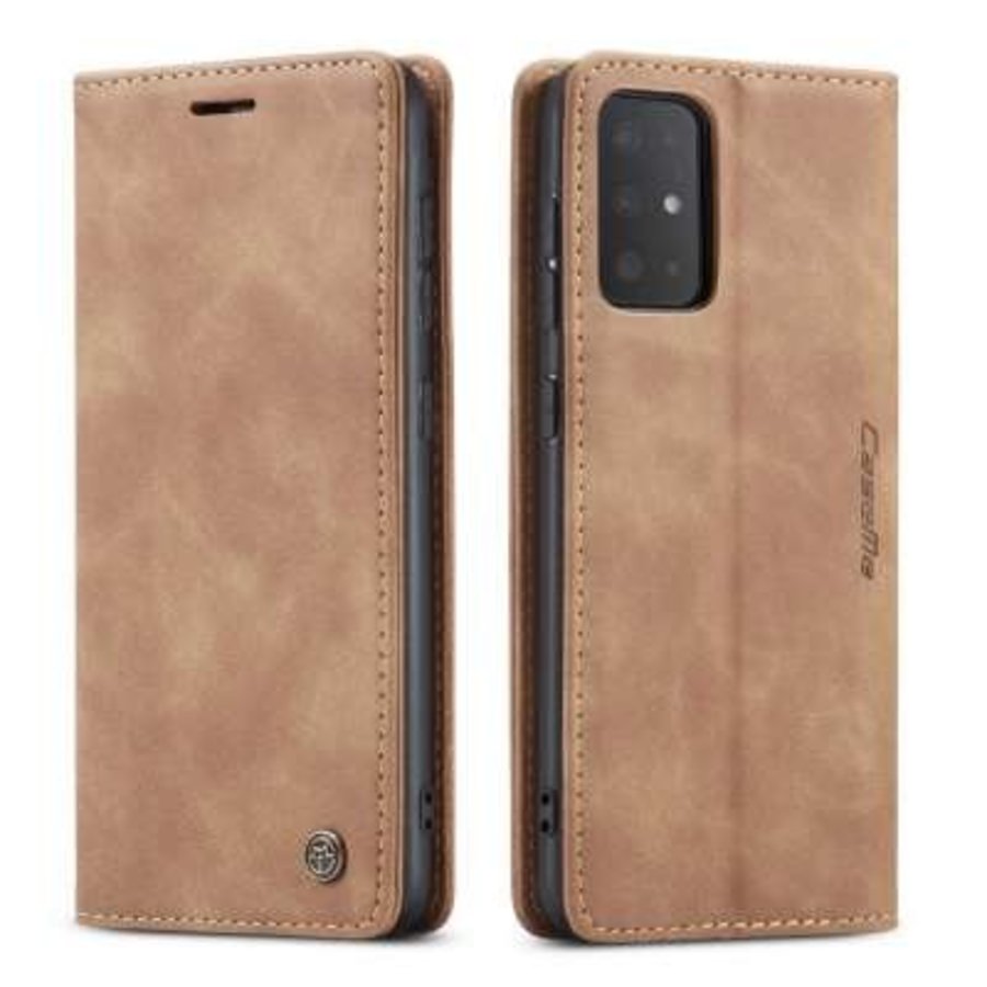 Portefeuille Rétro Slim pour Samsung S20 Plus L. Marron